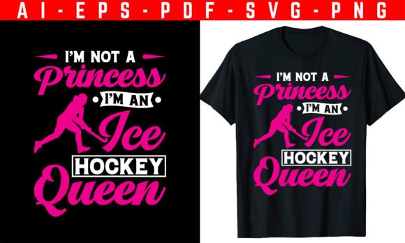 Ice Hockey Winter Sports T-shirt Design Graphics Freebies
