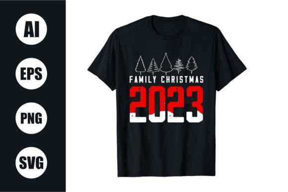 Retro Vintage Family Christmas Graphics & Freebies